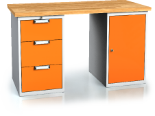 Workbenches alcera UNI - board - container - container 880 x 1500 x 700